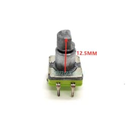 5pcs EC11 Rotary Encoder Code Switch 360 Degree Rotation 30 Position With Push Button 5pin Handle Half Shaft 12.5/15/17/19mm
