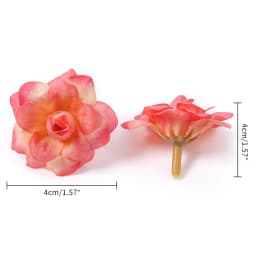 Rose Artificial Flowers Head 4CM Silk Fake Flowers for Home Hoom Decor Wedding Decorations DIY Crafts Garland Gift Accessories