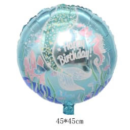 Mermaid ocean Marine life theme Party Balloons Birthday Party Decorations Baby Shower Decor Helium Globos