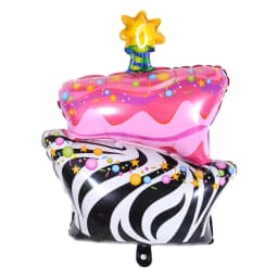New Rainbow Color Candy Cake Aluminum Film Balloon Children's Day Toy Birthday Party Baby Shower Decoration