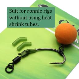 30pcs Carp fishing Accessories D Rig kickers hooks line aligners sleeve anti tangle sleeve for hair ronnie rigs end tackle