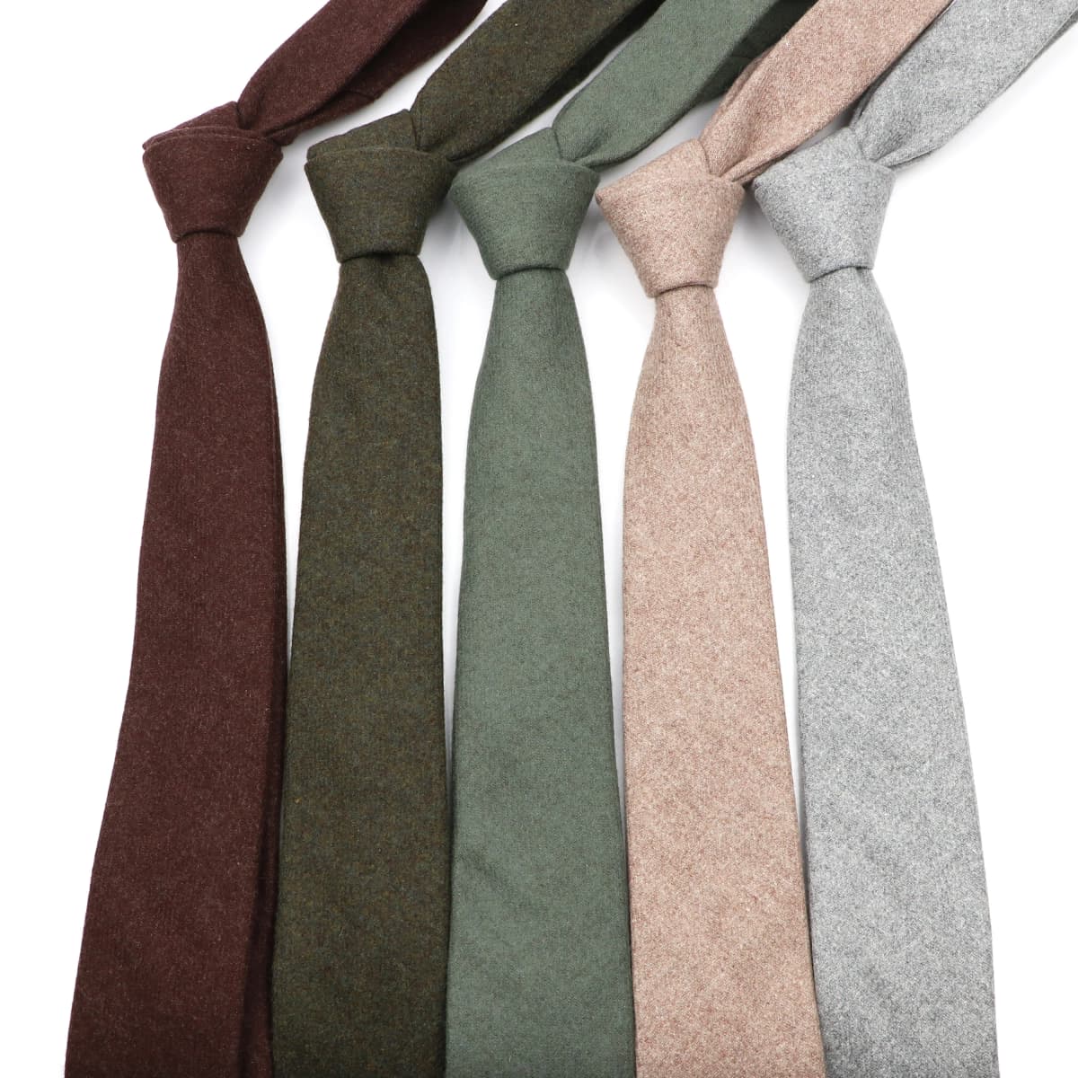 Fashion Men's Wool Necktie Skinny Solid Narrow comfortable Tie Casual England Cravat 7cm Width For Wedding Party Man's Gift