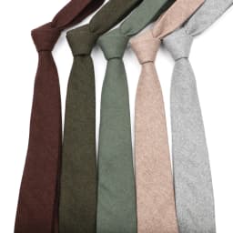 Fashion Men's Wool Necktie Skinny Solid Narrow comfortable Tie Casual England Cravat 7cm Width For Wedding Party Man's Gift