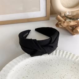 Winter Solid Velvet Bezel Women Girl Broadside Hair Bands  Pearl Cross Headband Hair Hoop Fashion Black Leather Braided Hairband