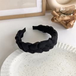 Winter Solid Velvet Bezel Women Girl Broadside Hair Bands  Pearl Cross Headband Hair Hoop Fashion Black Leather Braided Hairband