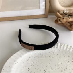 Winter Solid Velvet Bezel Women Girl Broadside Hair Bands  Pearl Cross Headband Hair Hoop Fashion Black Leather Braided Hairband