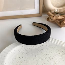 Winter Solid Velvet Bezel Women Girl Broadside Hair Bands  Pearl Cross Headband Hair Hoop Fashion Black Leather Braided Hairband