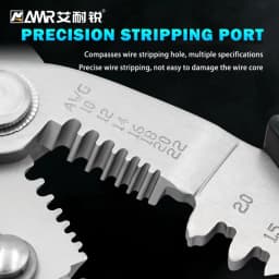 8 inch Electrician Scissors Sheet Jagged Shears Multifunctional Wire Stripping Pliers