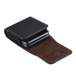 Leather Belt Clip Case Men Waist Bag For Samsung Z Flip 7 6 5 4 3 5G,Galaxy Flip7 Flip6 Flip5 Flip3,Oppo Find Vivo Holster Pouch