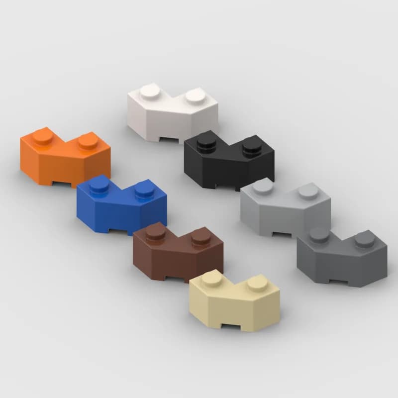 *Brick 2x2 Facet* DIY enlighten block brick part No87620 50pcs Compatible With Other Assembles Particles