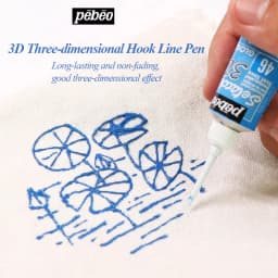 French Pebeo 1pc Three-dimensional Hook Line Pen Comic Manicure Painting Writing Art Student Stationery Hand-painted Handmade