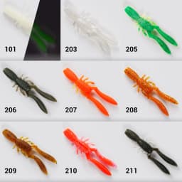 NOEBY Bottle Shrimp Craw 75mm 3.3g Soft Lure Silicone Swimbait Artificial Soft Bait Perch Pike Bass Soft Fishing Lures