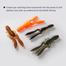 NOEBY Bottle Shrimp Craw 75mm 3.3g Soft Lure Silicone Swimbait Artificial Soft Bait Perch Pike Bass Soft Fishing Lures