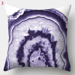 Purple Geometric Pillowcase Decorative Cushion Cover Home Sofa Square