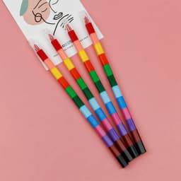 12 Colors Crayon Markers Crayon Pens Funny Drawing Graffiti Set Removable Stackable for Boys Girls Home Kindergarten P9JB