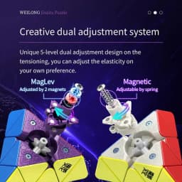 [JudyCube] MOYU Weilong Pyraminx Maglev Magnetic Magic Speed Cube Puzzle Toys Weilong Maglev Pyramid Children's Gifts
