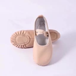 Women's Ballet Slippers for Woman Danseuse PU Leather Professional Dancers Girls Kids Soft Sole Children Toddler Dance Shoes