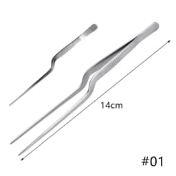 Kitchen Tongs Kitchen Utensil BBQ Tweezer Food Clip Kitchen Bar Chief Tongs Stainless Steel Portable for Picnic Barbecue Cooking