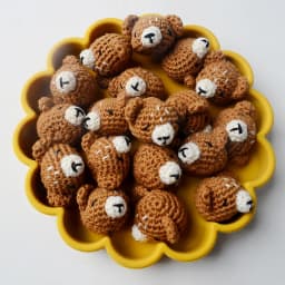 5pc Crochet Beads Animal Rabbit Chewable Beads DIY Wooden Teething Knitting Beads Jewelry Crib Sensory Toy Baby Teether