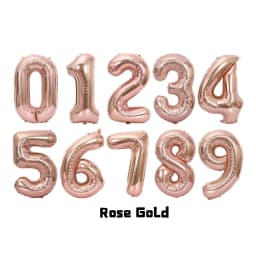 1Pcs Cream Number Birthday Balloons 32/40inch White Brown Caramel Beige Large Number Foil Balloon for Birthday Anniversary Decor