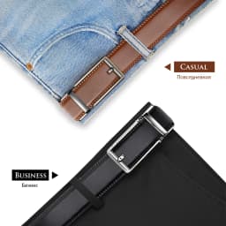Genuine Leather For Men's High Quality Buckle Jeans Cowskin Casual Belts Business Cowboy Waistband Male Automatic Buckle Strap