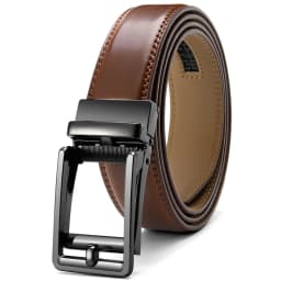 Genuine Leather For Men's High Quality Buckle Jeans Cowskin Casual Belts Business Cowboy Waistband Male Automatic Buckle Strap