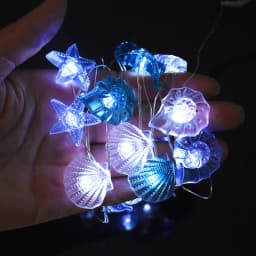 2M 20LED Ocean Theme Party Night Light Seahorse Seastar Shell Fairy Light Garland String Wedding Birthday Party Decoration
