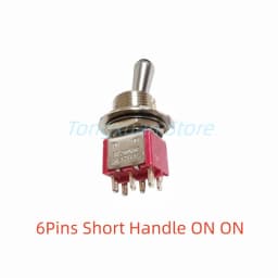 1pc SH T8013-Z1 12mm ON-OFF-ON SPDT DPDT 3/6Pin 2/3Position Maintained Toggle Switch Large Long Handle 3A 250VAC/5A 125VAC