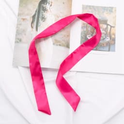 30 Colors Women Narrow Long Scarf 100x4cm Solid Color Chiffon Red Tie Black Bag Ribbon Headband Choker Streamer Lady Accessories