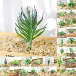 DIY Artificial Succulent Flocked Plant Fake Cactus Home Gardens Bedroom Office Outside Decor Fake Plant Desktop Small Bonsai New