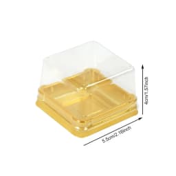 10/20Pcs Mini Dessert Cake Box Container Transparent Cupcake Pastry Baking Packaging Boxes Wedding Party Supplies Christmas Gift