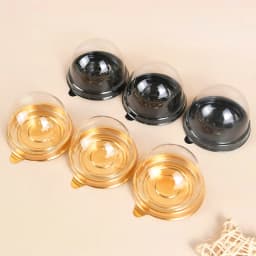10/20Pcs Mini Dessert Cake Box Container Transparent Cupcake Pastry Baking Packaging Boxes Wedding Party Supplies Christmas Gift