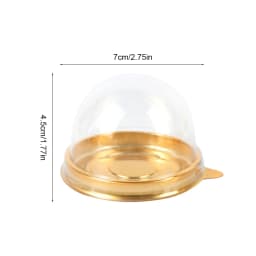 10/20Pcs Mini Dessert Cake Box Container Transparent Cupcake Pastry Baking Packaging Boxes Wedding Party Supplies Christmas Gift