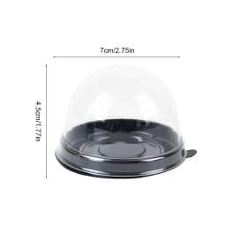 10/20Pcs Mini Dessert Cake Box Container Transparent Cupcake Pastry Baking Packaging Boxes Wedding Party Supplies Christmas Gift