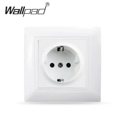 Touch Light Switch With EU Wall Socket Black 1 Gang 1 Way Led Interruptor Crystal Dark Blue Backlight Wallpad Home Improvemet