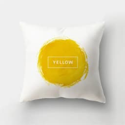 45x45cm Fashion Yellow Pillowcase Cartoon Sun Duck Animal Flower Plant Cushion Cover Sofa Home Decoration