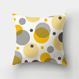 45x45cm Fashion Yellow Pillowcase Cartoon Sun Duck Animal Flower Plant Cushion Cover Sofa Home Decoration