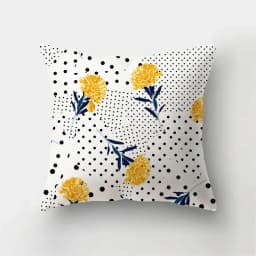45x45cm Fashion Yellow Pillowcase Cartoon Sun Duck Animal Flower Plant Cushion Cover Sofa Home Decoration