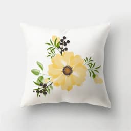 45x45cm Fashion Yellow Pillowcase Cartoon Sun Duck Animal Flower Plant Cushion Cover Sofa Home Decoration