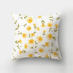 45x45cm Fashion Yellow Pillowcase Cartoon Sun Duck Animal Flower Plant Cushion Cover Sofa Home Decoration