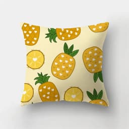 45x45cm Fashion Yellow Pillowcase Cartoon Sun Duck Animal Flower Plant Cushion Cover Sofa Home Decoration