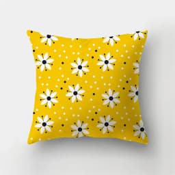 45x45cm Fashion Yellow Pillowcase Cartoon Sun Duck Animal Flower Plant Cushion Cover Sofa Home Decoration