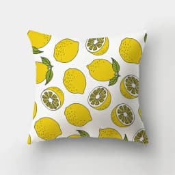 45x45cm Fashion Yellow Pillowcase Cartoon Sun Duck Animal Flower Plant Cushion Cover Sofa Home Decoration