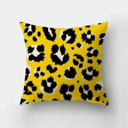 45x45cm Fashion Yellow Pillowcase Cartoon Sun Duck Animal Flower Plant Cushion Cover Sofa Home Decoration