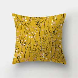 45x45cm Fashion Yellow Pillowcase Cartoon Sun Duck Animal Flower Plant Cushion Cover Sofa Home Decoration