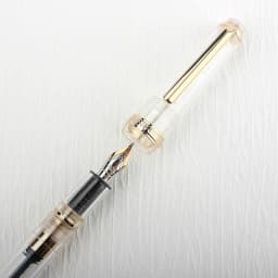 Jinhao 82 Fountain Pen Transparency Gold Clip Spin Pen Popular EF F M NIB Business Office School Supplies Writing