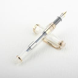 Jinhao 82 Fountain Pen Transparency Gold Clip Spin Pen Popular EF F M NIB Business Office School Supplies Writing