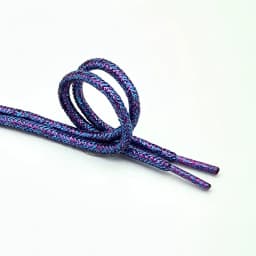 New Round Shiny Metallic Glitter Shoelaces Gold Silver Silk Shoe Laces Sports Canvas Casual Colorful Rainbow Gradient Shoelace