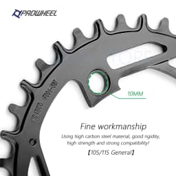 Prowheel MTB Chainring 104BCD Bicycle Steel Chainwheel 32T 34T 36T 38T 40T Mountain Bike Crown Narrow Wide Round Sprocket