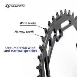 Prowheel MTB Chainring 104BCD Bicycle Steel Chainwheel 32T 34T 36T 38T 40T Mountain Bike Crown Narrow Wide Round Sprocket